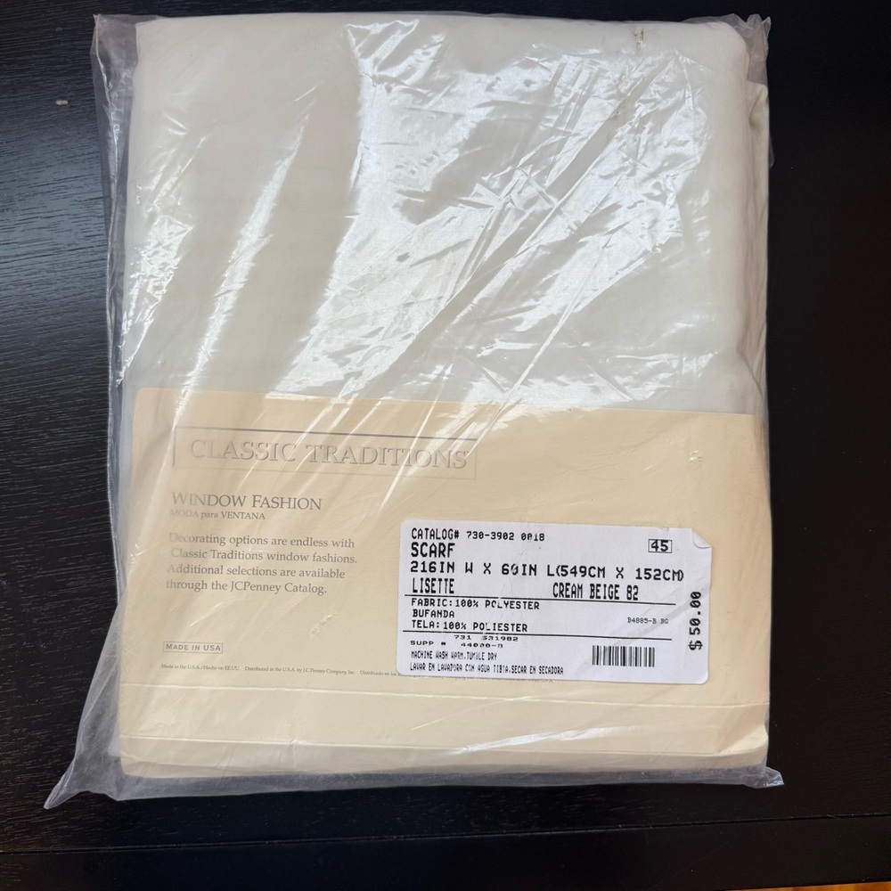 Cream Scarf